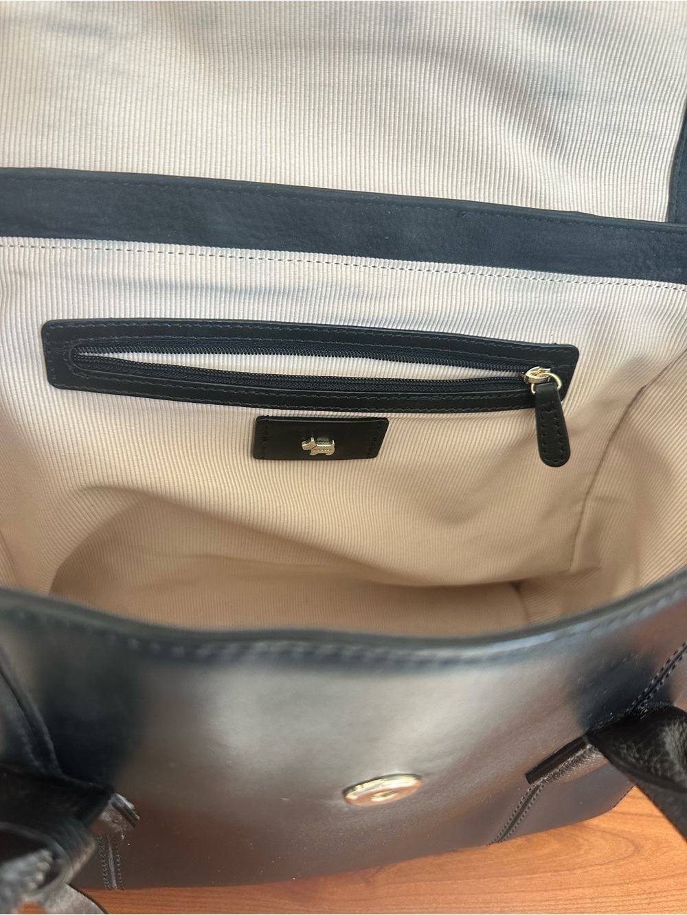 Radley London Palace Street Large Leather Tote Bag | Black Work Purse - Picture 9 of 10